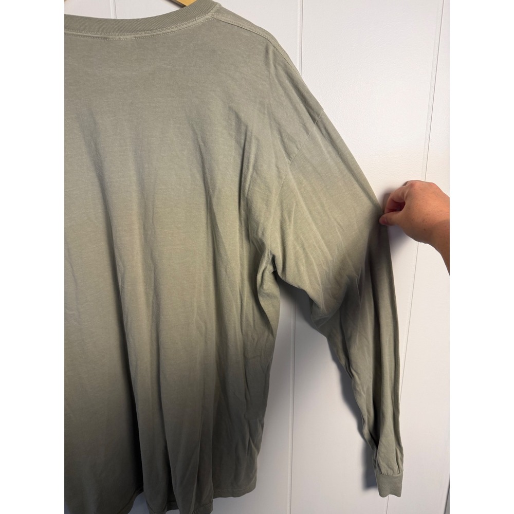 Halloween Comfort Colors Long Sleeve Tee‎ XL Sage Green Skeleton Mickey Graphic - Picture 6 of 7
